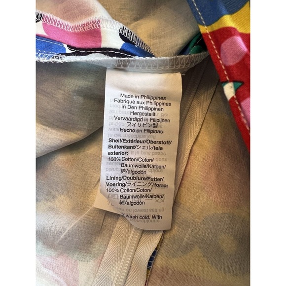 J. Crew Tie Back Tulip Skirt‎ In Colorful Ratti Kaleidoscope Floral Size 6 - Picture 7 of 10